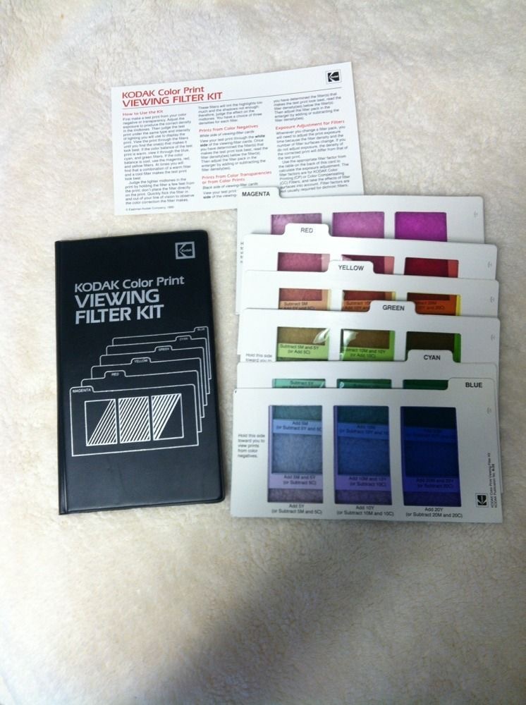 Want to Buy - WTB: Kodak Color Print Viewing Filters or LEE Want to Buy - WTB: Kodak Color Print Viewing Filters or LEE