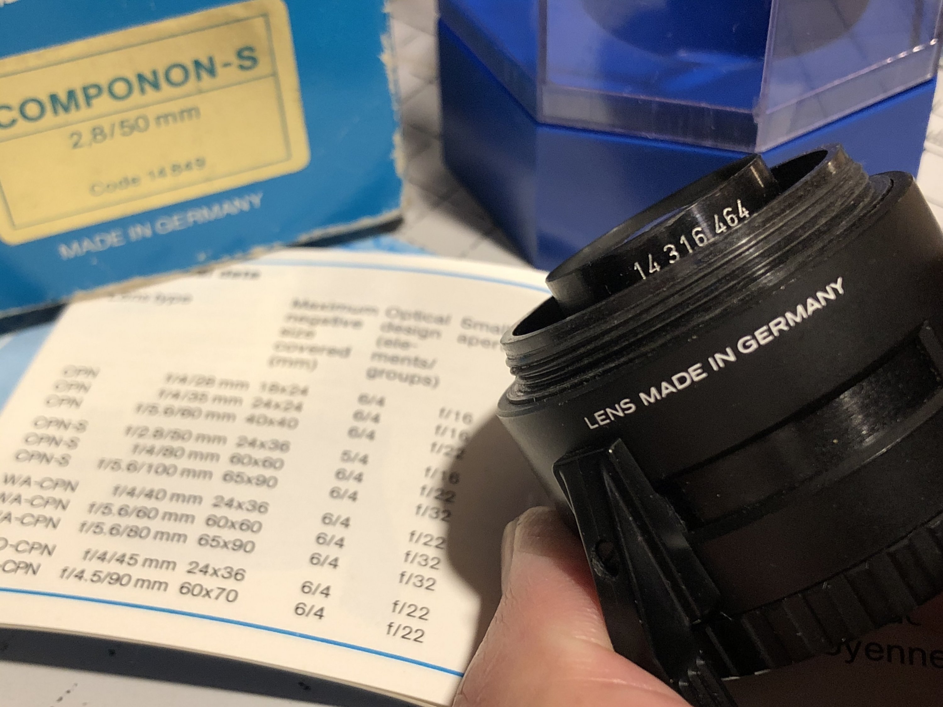 Schneider Componon-S 50mm/2.8 - 5 or 6 elements? | Photrio.com