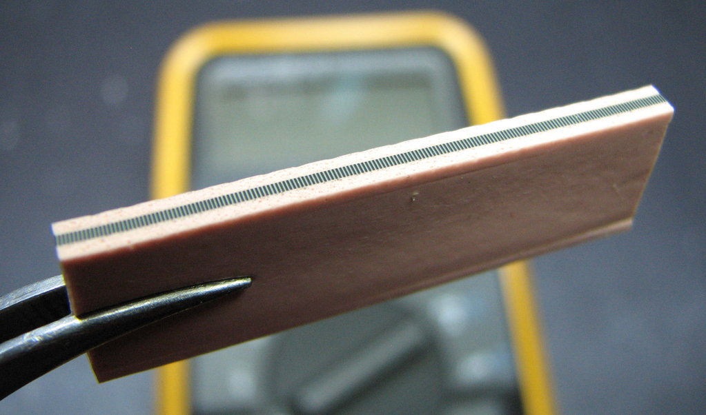 photo of a zebra strip, from from a multimeter apparently. image borrowed from search results