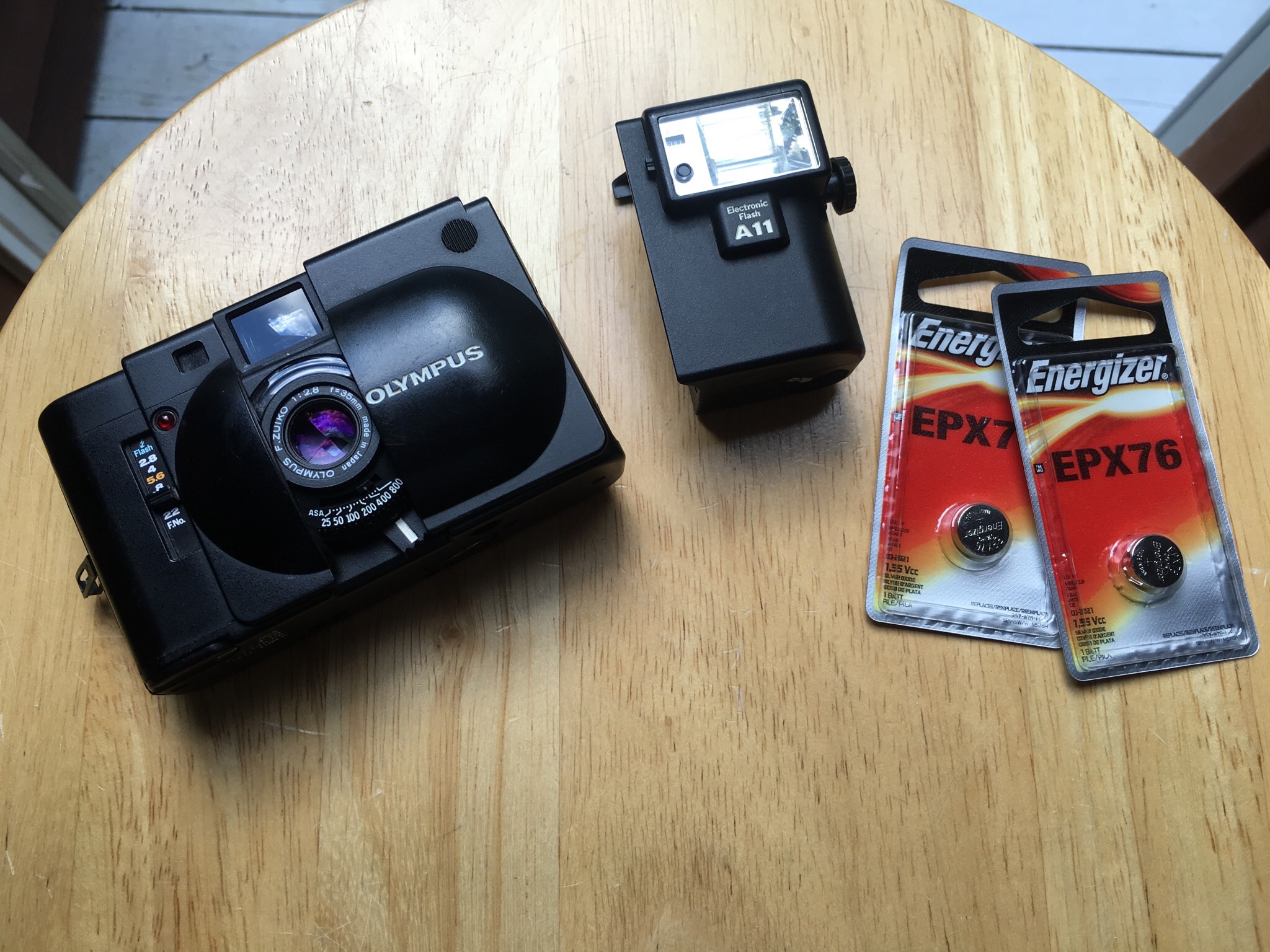 For Sale - FS: Olympus XA, A11 flash and extra batteries