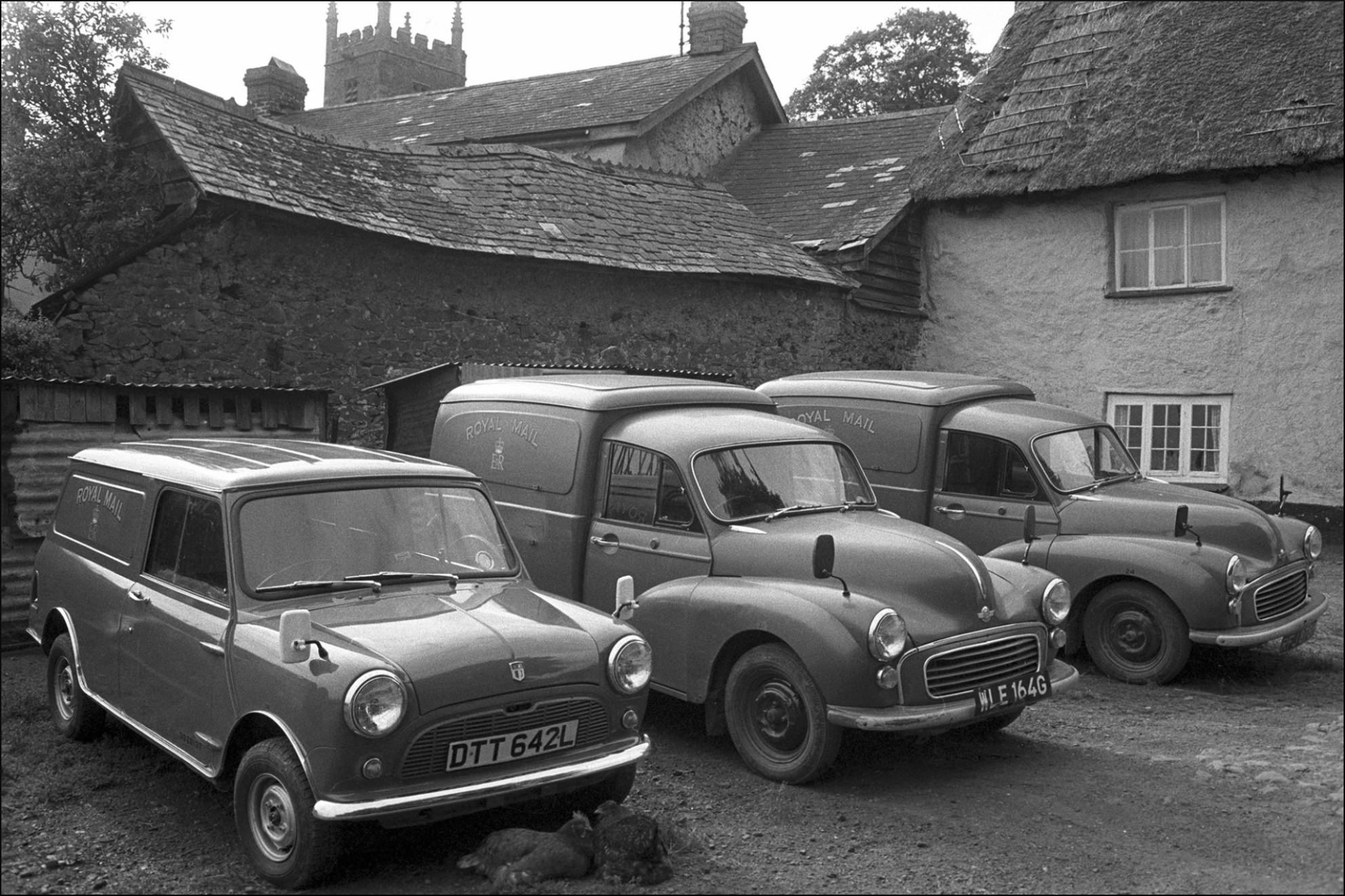JAmes Ravilious Post vans at Winkleigh.jpg