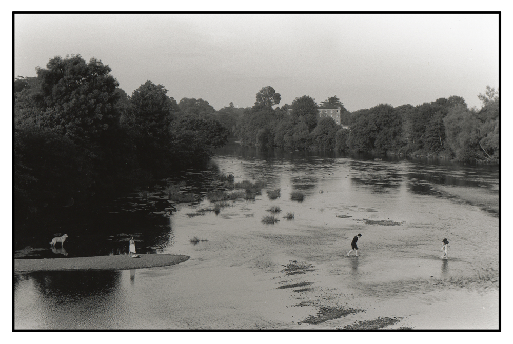 Kids crossing the Blackwater River in County Cork, Ireland APUG.jpg