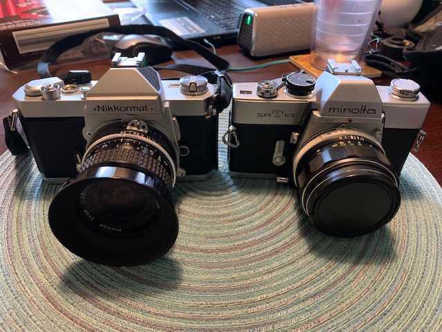 Nikkormat FTn and Minolta SRT101 small.jpg