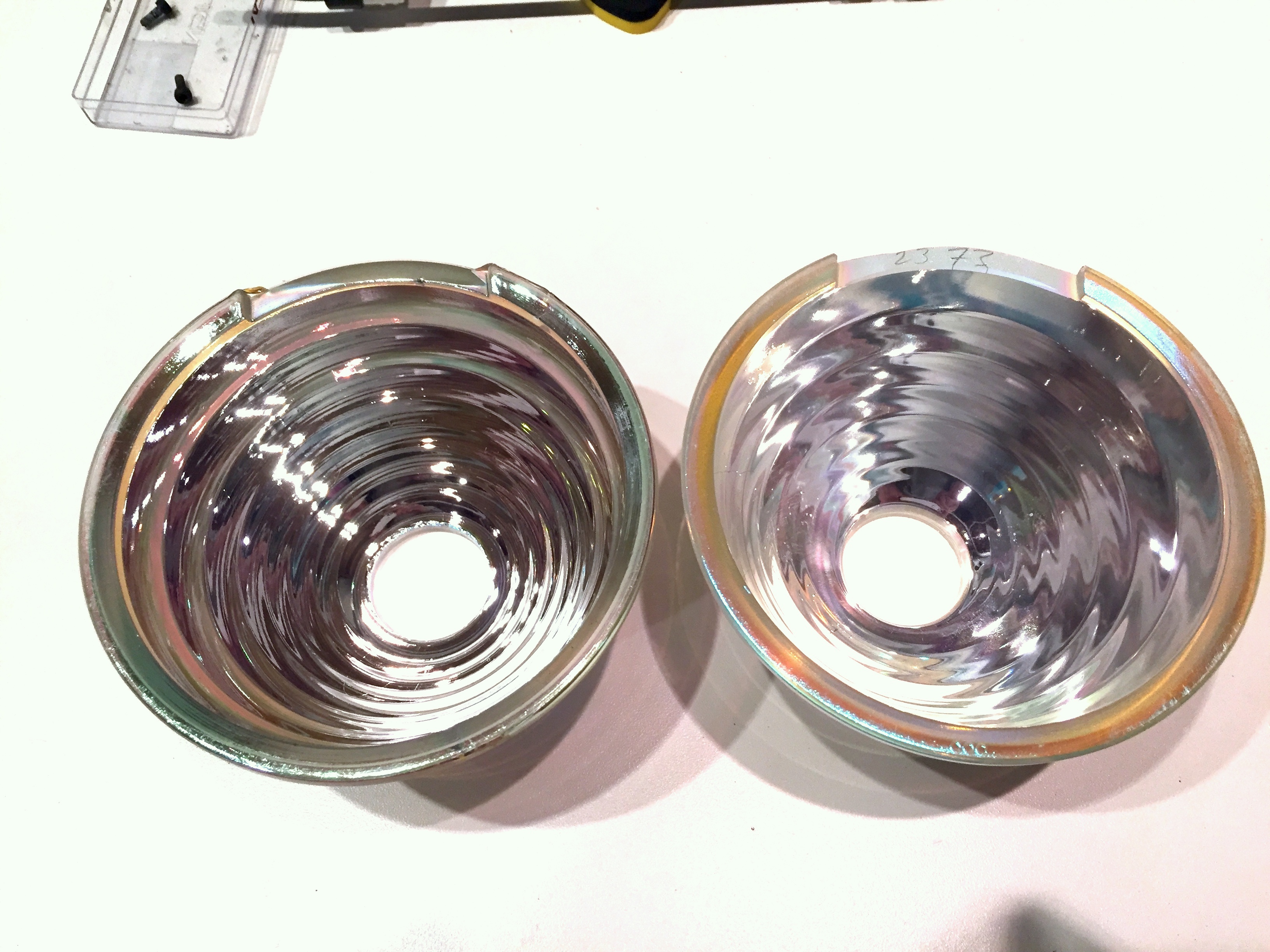 Old and New durst Reflectors.JPG