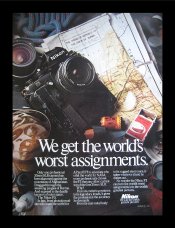 Nikon F3 Magazine Advertisement - We Get the World's Worst Assignments.jpg