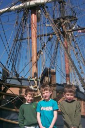 My Boy on the Dock, Lady Washington.jpg