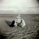 Old Woman on Beach