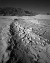 cracked mud at dunes