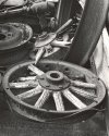 Old car wheels