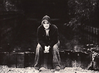 Hannah at the old sewage treatment plant