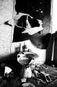 abstract expressionist bathroom
