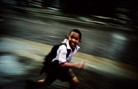 Running boy, Chiang Mai
