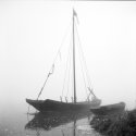 Misty day on river Loire