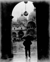 Man in rain