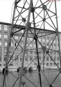 Metal Tower at Lyman St Rail Bridge