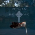 Flag & Memorial Double Exposure