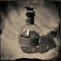 Bottle - clear glass ambrotype