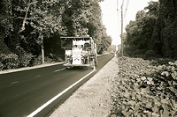 Black and white on black and white