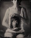 Head without Smile. Mirrorland [ambrotype]