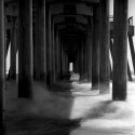 Under Huntington Beach Pier