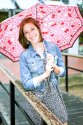 Senior Portrait in the Rain