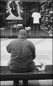 Man With Hot Dog and Soda