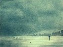 Winter Beach Biker