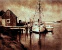 Menemsha Harbor - Bromoil