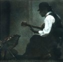 French Quarter Scene - Bromoil