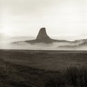 Devil's Tower and Fog
