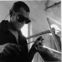 Xavier welding the nose of the Delta-Piaf