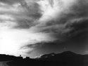Clouds over road, Scotland.