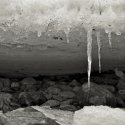 Stream under ice