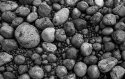 Beach rocks near Yaquina Head Lighthouse, Oregon