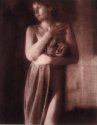 Eva, Clutching a Drape