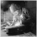 Welding a rabbit's body (Self portrait)