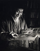 Mr. Dong with his scrapbook