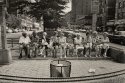 Ten People on a Park Bench