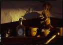 potting bench at sunset
