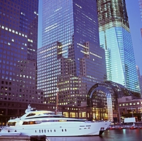North Cove Marina at dusk