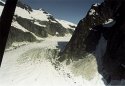 Sawyer glacier aerial view