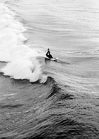 Diving from a surfboard. :P