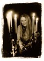 Kasia and candles.