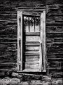 weathered door