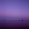 the river elbe at dusk