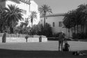 Santa Barbara courthouse, Artist and subject