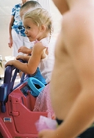 My niece, turning 3 - pool party!