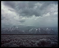 'Teton Mountains Wyoming 1960'