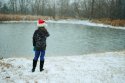 Rare snowfall in Terrell Texas