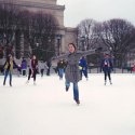 Ice Skating, sculpture garden skating rink, National Mall, Washington DC